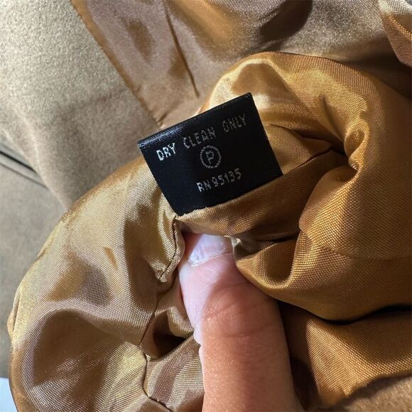 Lafayette 148 New York Beige Tan Blazer Wool Jacket 12 Quiet Luxury Old Money - Picture 9 of 10